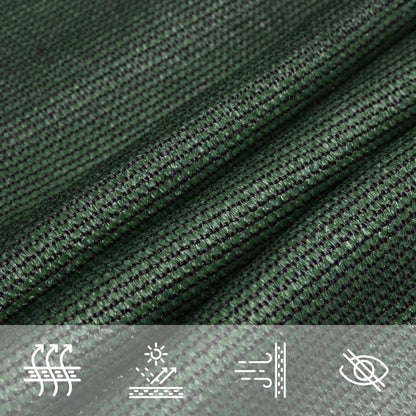 Vidaxl Toldo De Vela Verde Oscuro Hdpe 160 G/m² 3x4x5 M_4