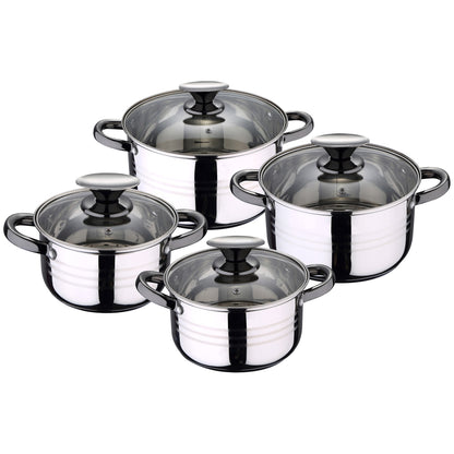 Bateria 8pc Acero Inoxidable Apta Para Inducción Colección San Ignacio Premiudina_0