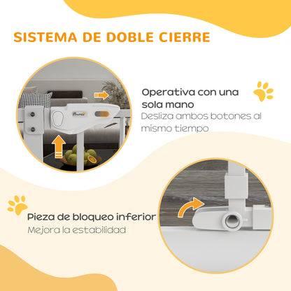Pawhut Barrera De Seguridad Para Perros Con 1 Puerta Pequeña 74-101x104_3
