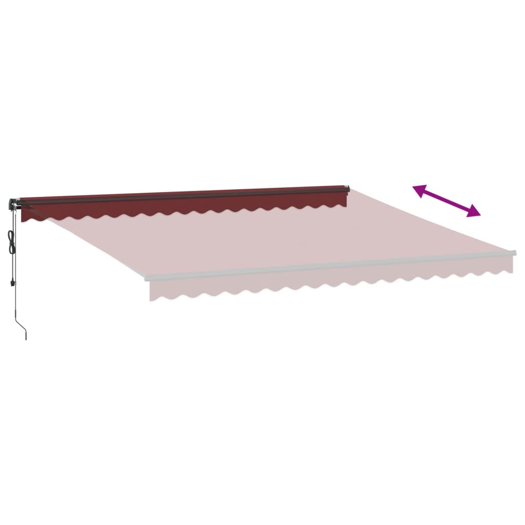 Toldo Retráctil Automático Burdeos 450x350 Cm_4