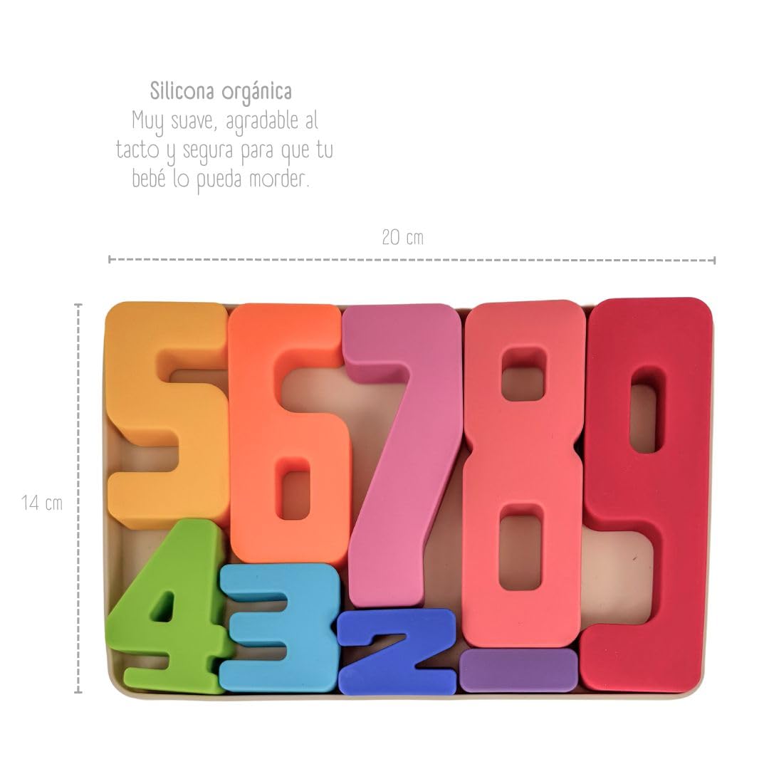 Rompecabezas Numérico Educativo Para Bebé De Silicona Orgánica Althea Living Multicolor_3