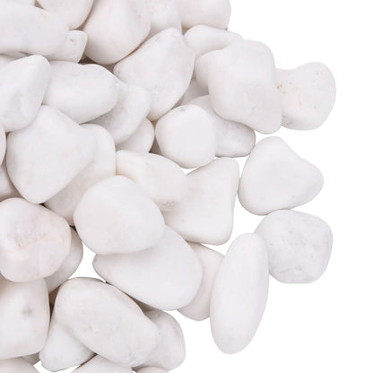 Vidaxl Guijarros Pulidos Blancos 25 Kg 2-5 Cm_2