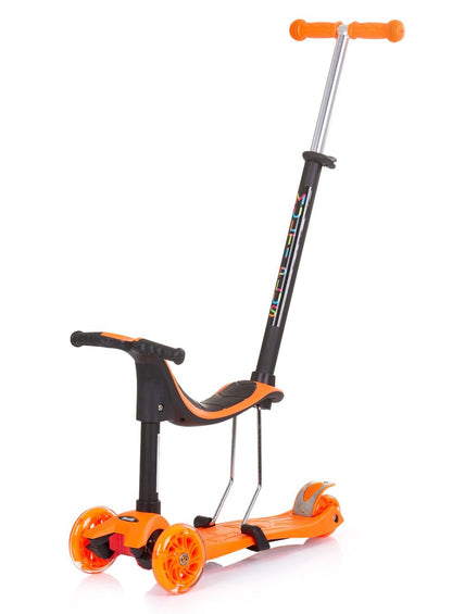 Patinete Infantil 3 En 1 Multi Plus Con Asiento Y Mango Parental Orange_0