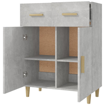 Aparador De Madera Contrachapada Gris Hormigón 69,5x34x89 Cm / Vetonek_1