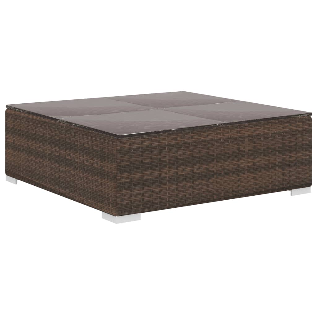 Vidaxl Set Muebles De Jardín 6 Piezas Y Cojines Ratán Sintético Marrón_5