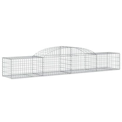Cestas De Gaviones 15 Uds Forma De Arco Hierro 300x50x40/60 Cm_2