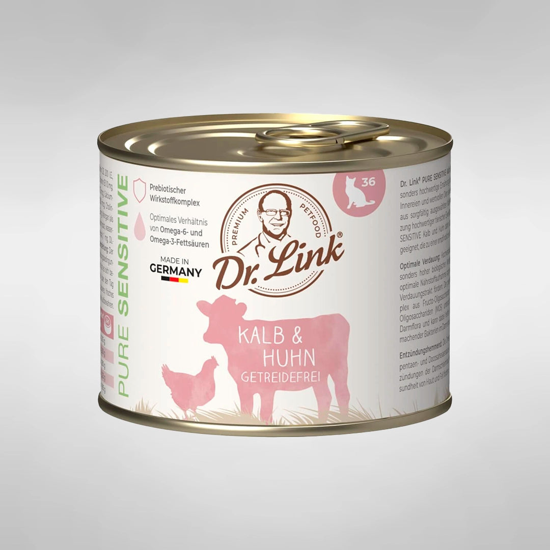 Lata De Comida Húmeda Para Gato - Carne De Ternera Y Pollo 100% Natural_0