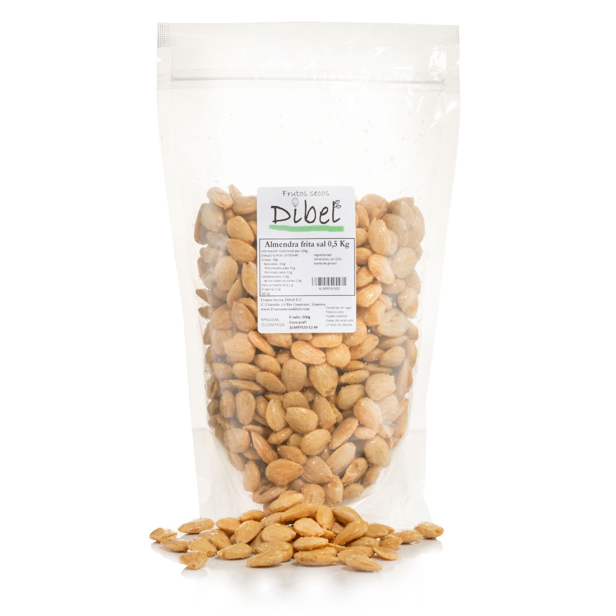 Almendra Repelada Frita Sal España 500g_0