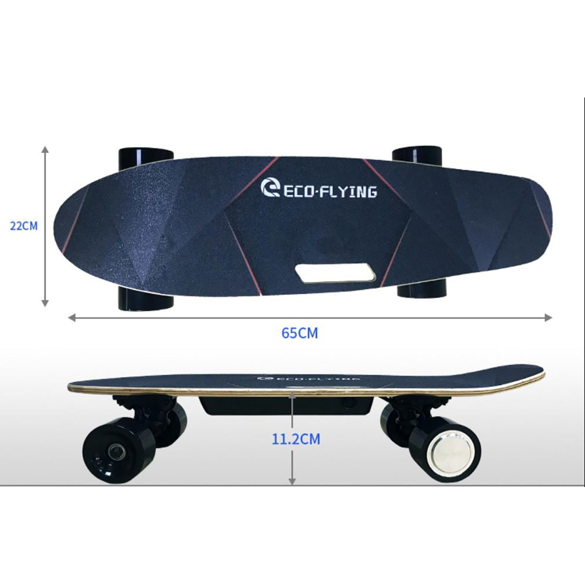 Skate Eléctrico Hi-flying H2s-01 350w-25.2v-2000mah (50,4wh) - Rueda 72mm_2