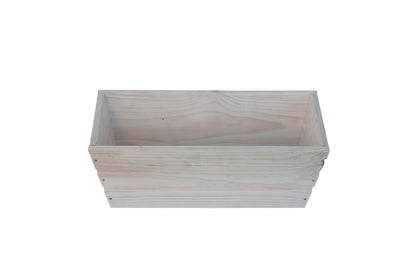 Jardinera De Balcon Recta De Madera Natural 50 X 20 X 19,5 Cm 11l Incluye Bolsa Geotextil