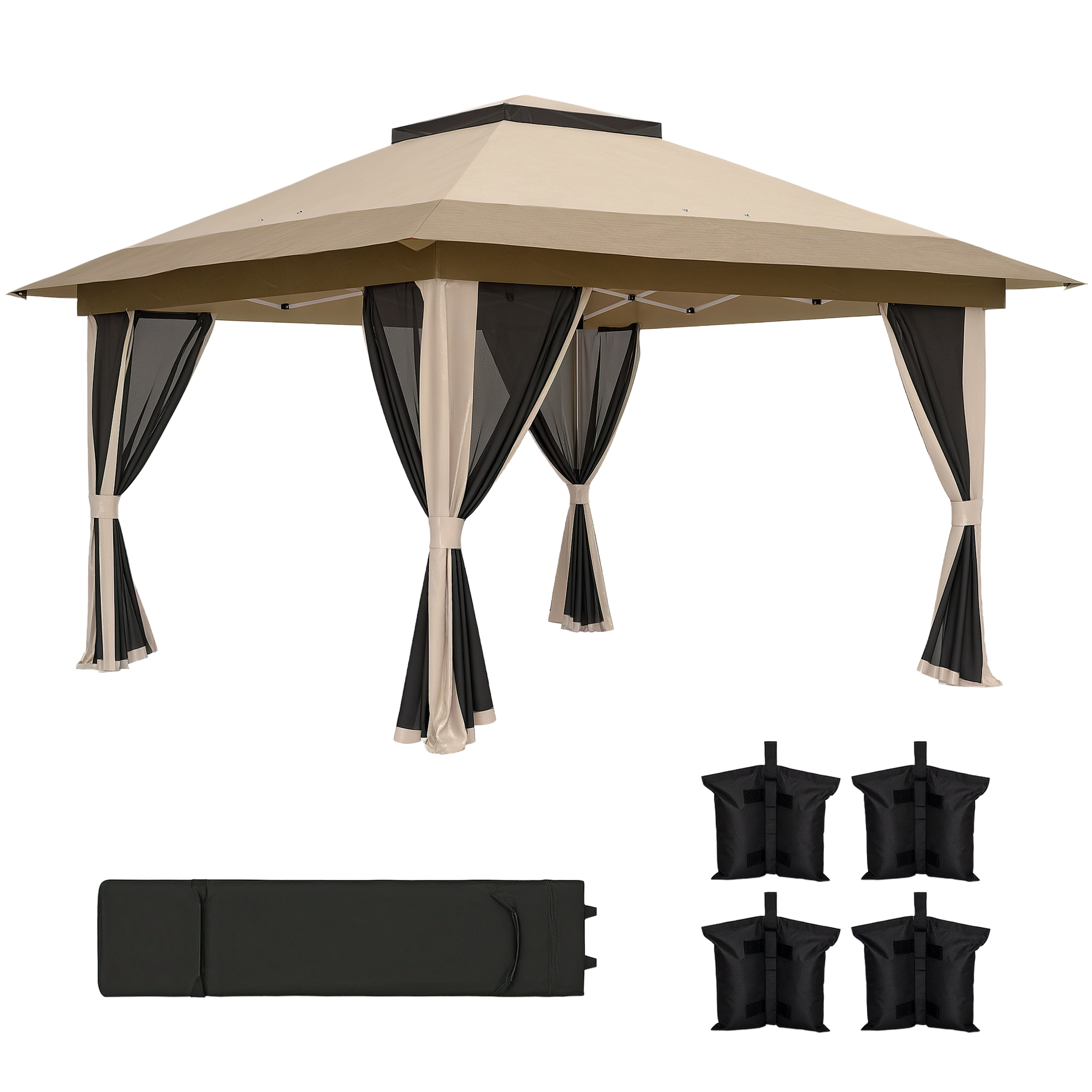 Outsunny Carpa Plegable Gazebo_0