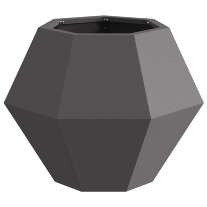Jardinera 2 Pcs Negro 50 X 50 X 40 Cm Acero_5