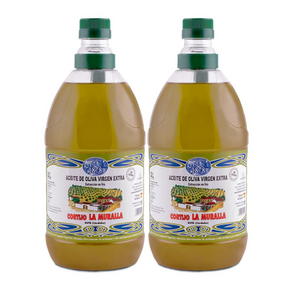 Cortijo La Muralla | Aceite De Oliva Virgen Extra |  Variedad Arbequina |  Botella 2 L (caja De 2)_0
