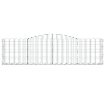 Cestas De Gaviones 3 Uds Forma De Arco Hierro 400x30x100/120 Cm_3