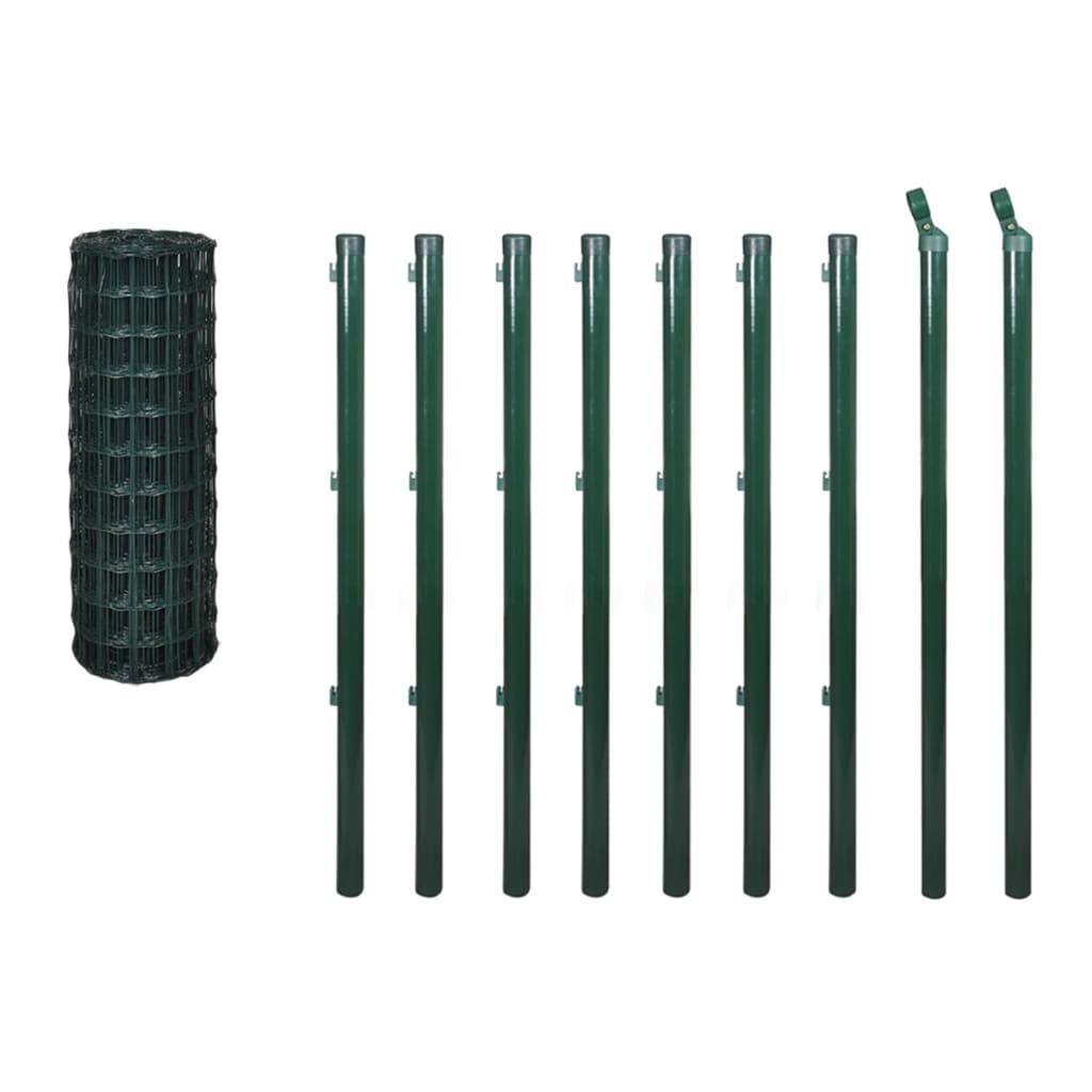 Set De Euro Valla Acero Verde 10x1,2 M / Vetonek_0