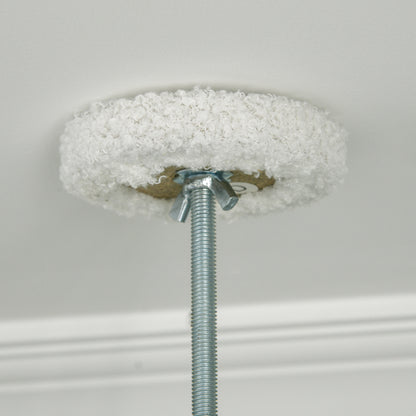 Árbol Rascador Para Gatos De Suelo A Techo Ajustable 55x38x225-255 Cm Blanco_4