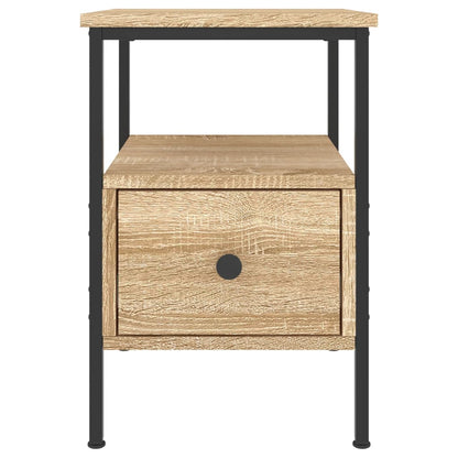 Mesita De Noche Madera De Ingeniería Roble Sonoma 34x36x50 Cm_4