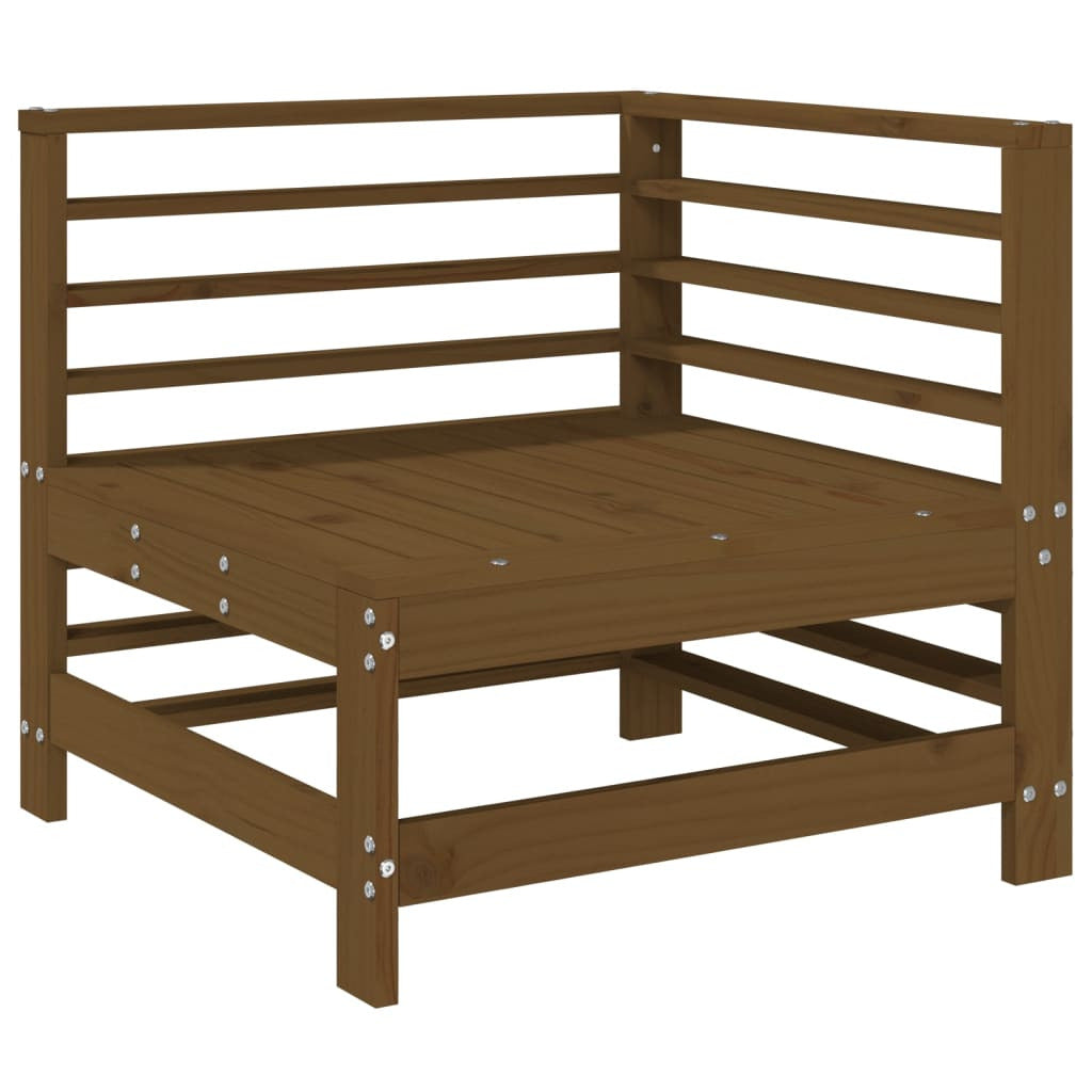 Vidaxl Juego Muebles De Jardín 6 Piezas Madera Maciza Pino Marrón Miel_3