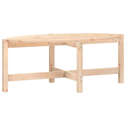 Mesa De Centro De Madera Maciza De Pino 118x63x45 Cm_0