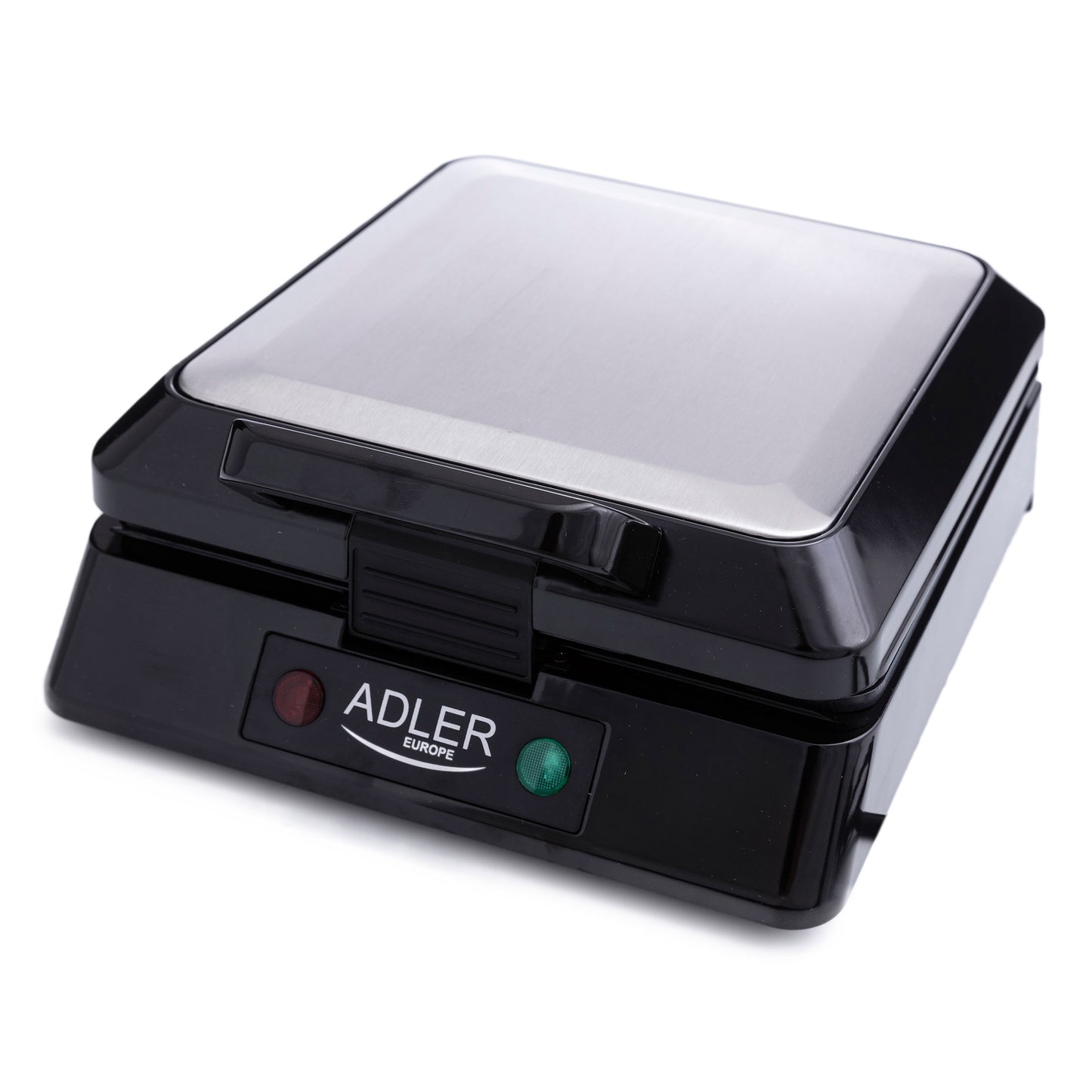 Gofrera Eléctrica, 4 Gofres Belgas, Antiadherente, Regulador Temperatura, Soporte Vertical Adler Ad3036 Plata