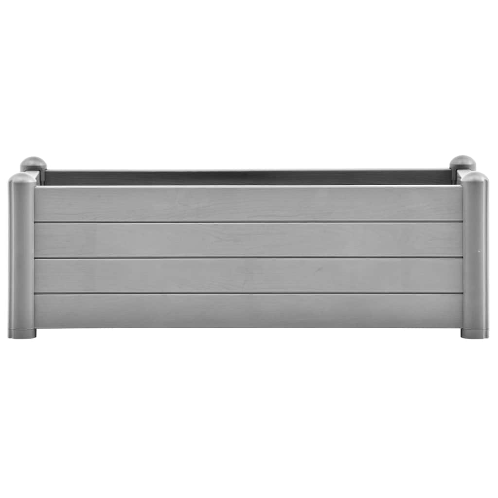 Arriate De Jardín Pp Gris Piedra 100x43x35 Cm_2