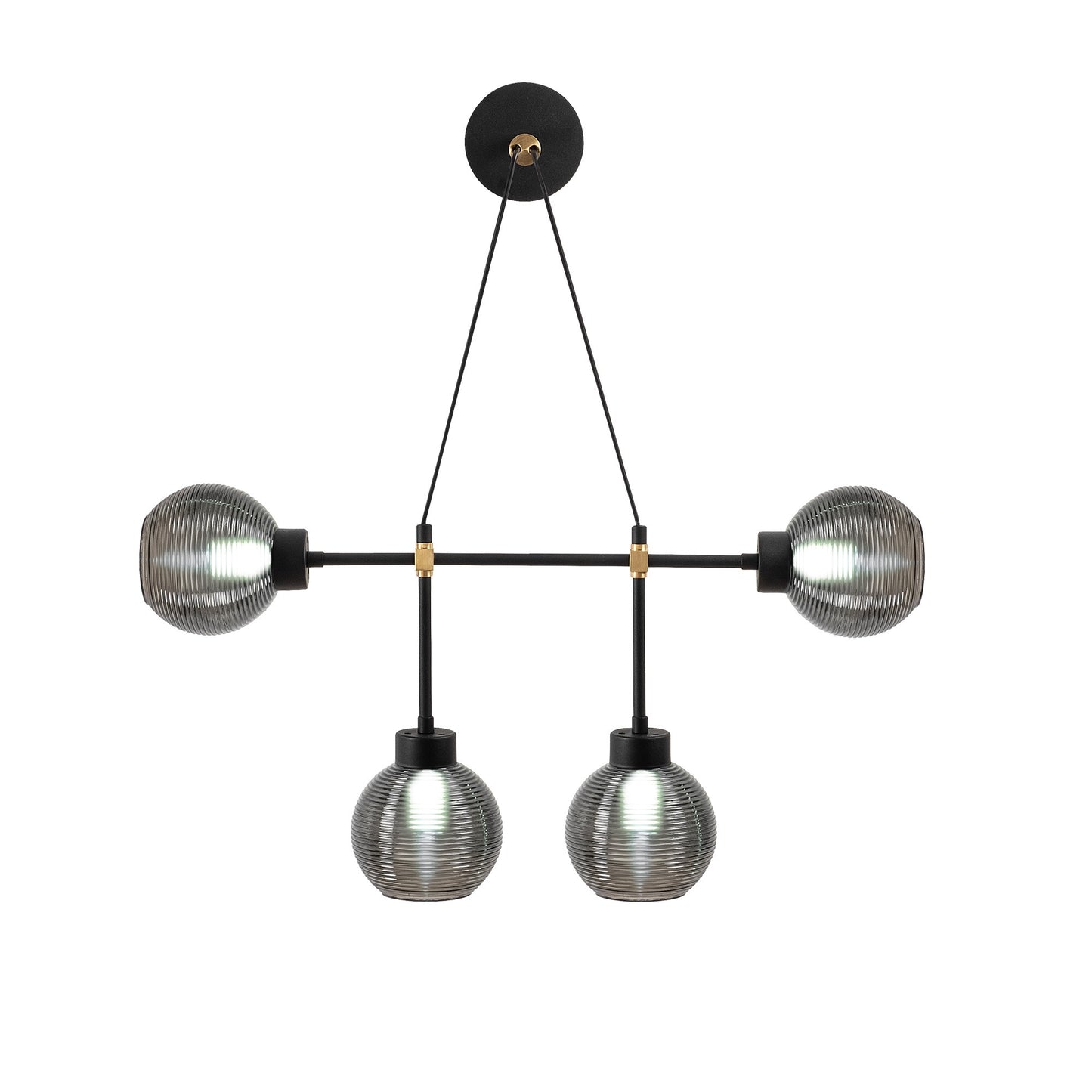 Aplique De Pared, Metal , Negro humo, 78x15x65, Casquillo E 27 Max 40 W_0