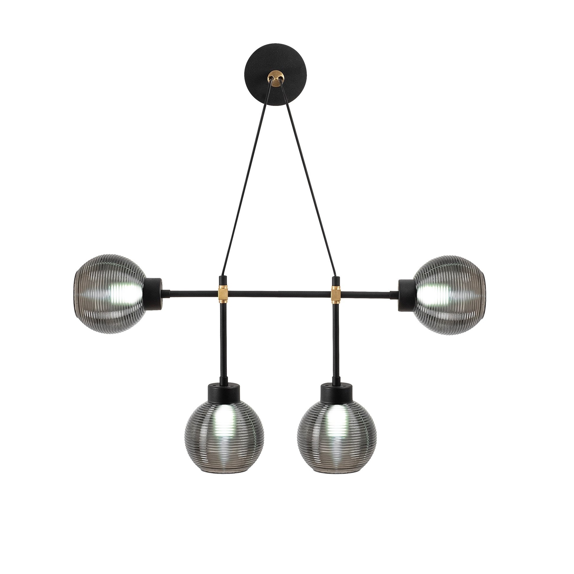 Aplique De Pared, Metal , Negro humo, 78x15x65, Casquillo E 27 Max 40 W_0