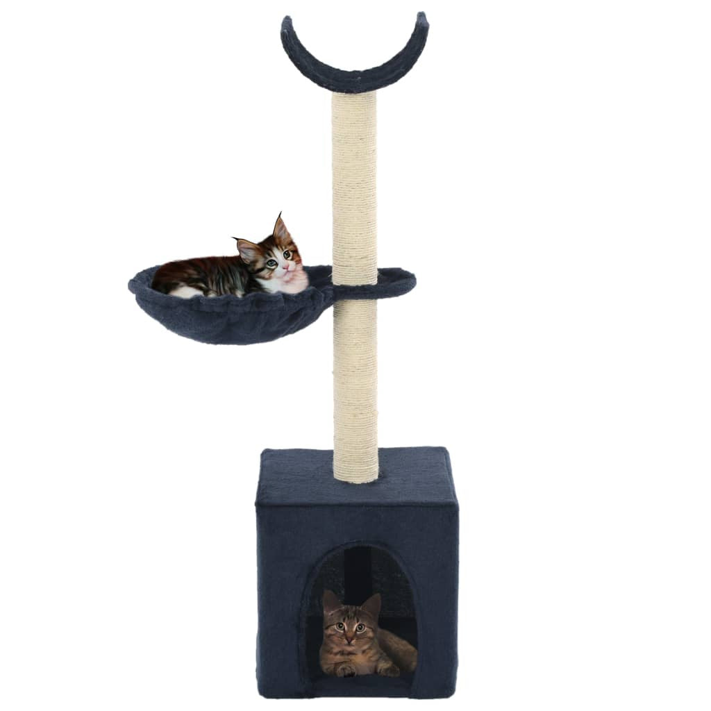 Vidaxl Rascador Para Gatos Con Poste De Sisal 105 Cm Azul_1