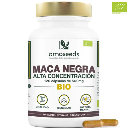 Maca Negra Bio, Alta Concentración | 120 Cápsulas_0