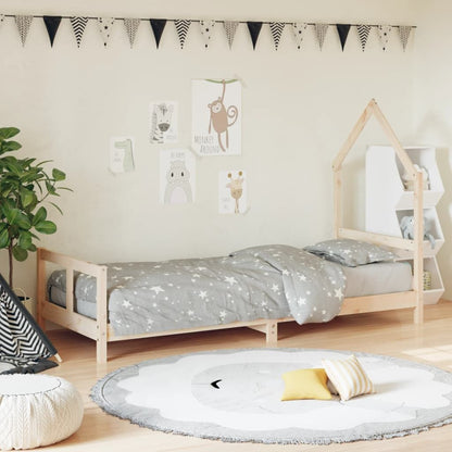 Vidaxl Estructura De Cama Para Niños Madera Maciza De Pino 80x200 Cm_1