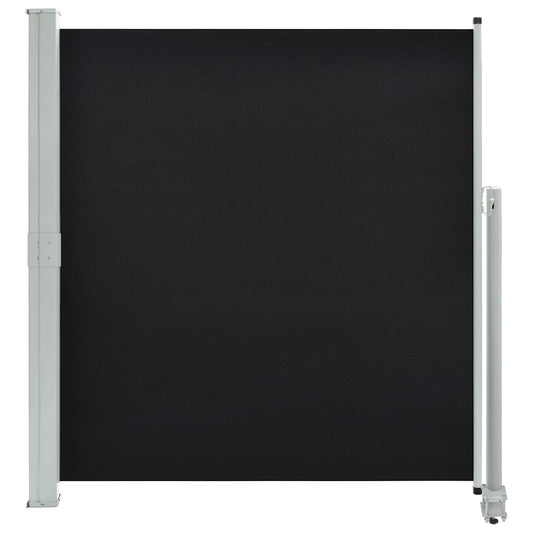 Vidaxl Toldo Lateral Retráctil Para Patio 140x300 Cm Negro_0