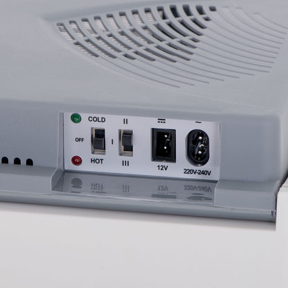 Nevera Portátil Eléctrica De Viaje, Coche, Camping, 28 L, Conexión 12v Y 220v, Enfría Y Calienta, Briebe, Cf1153, Gris