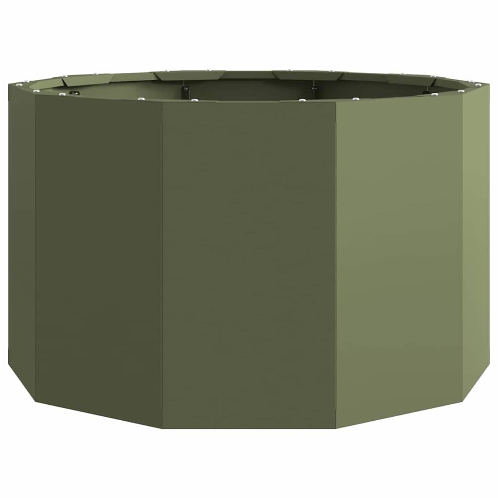 Jardinera Verde Oliva 60 X 60 X 35 Cm Acero_4