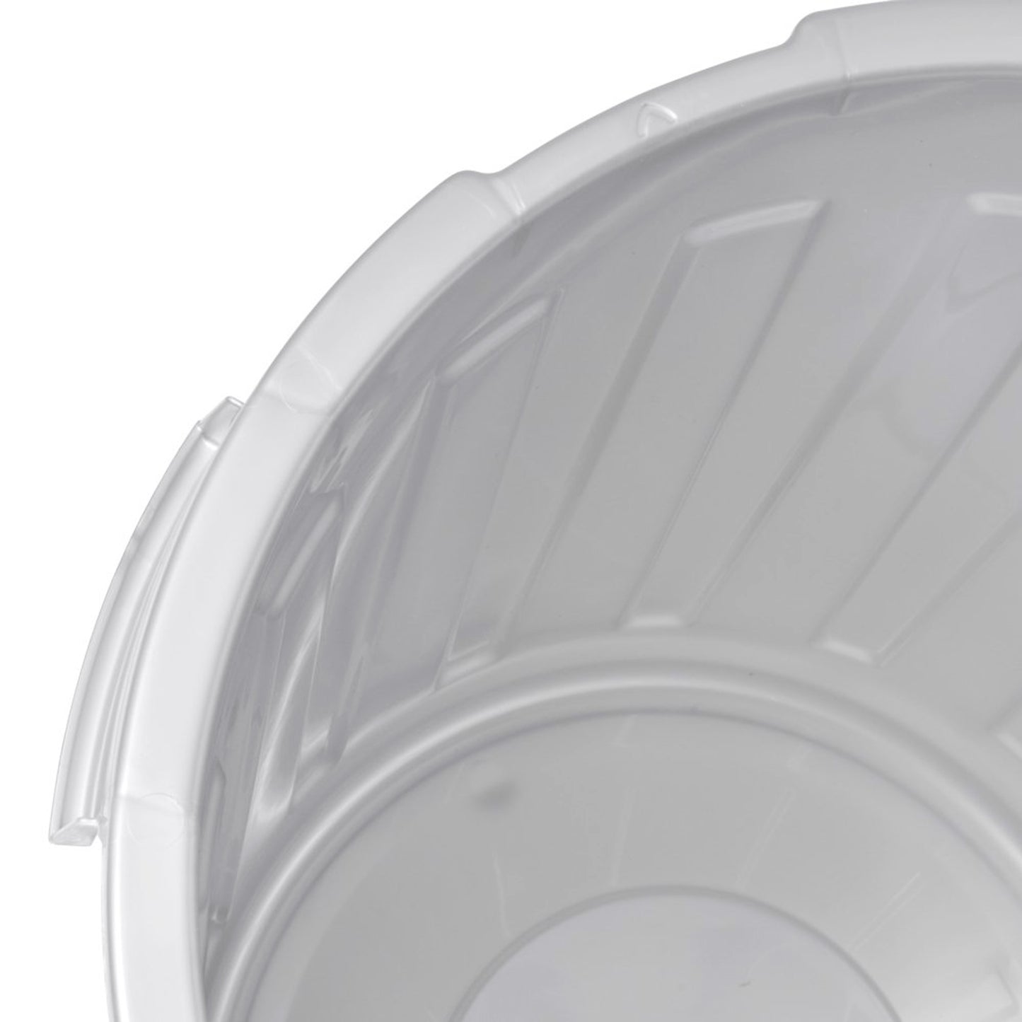 Set De 3 Cubos De Basura/papelera Polivalente Mats Con Tapa Cerrable De Plastico Resistente 7/23/50 Litros En Color Plateado