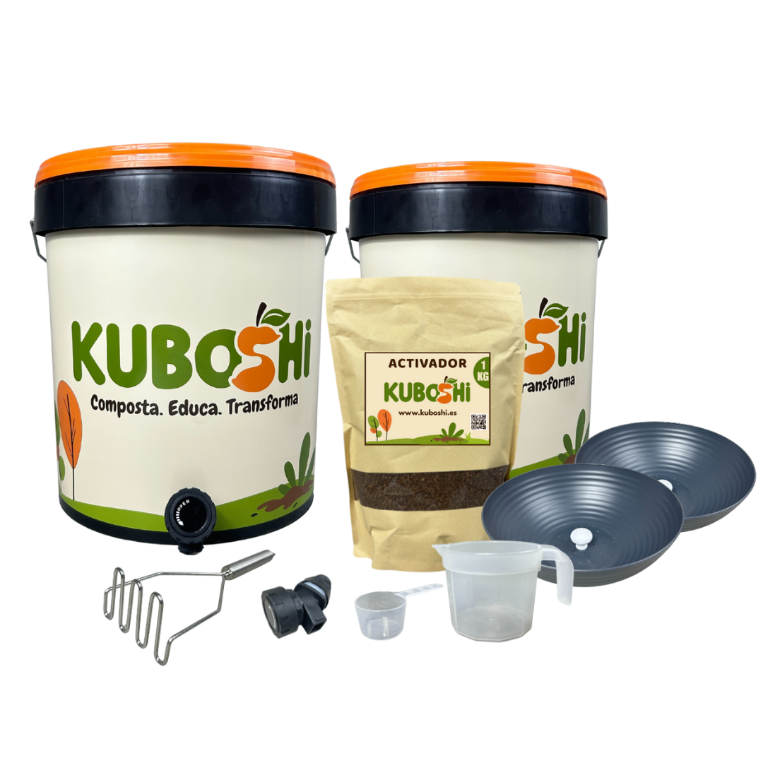 Pack De Compostaje Bokashi Kuboshi Esencial_0