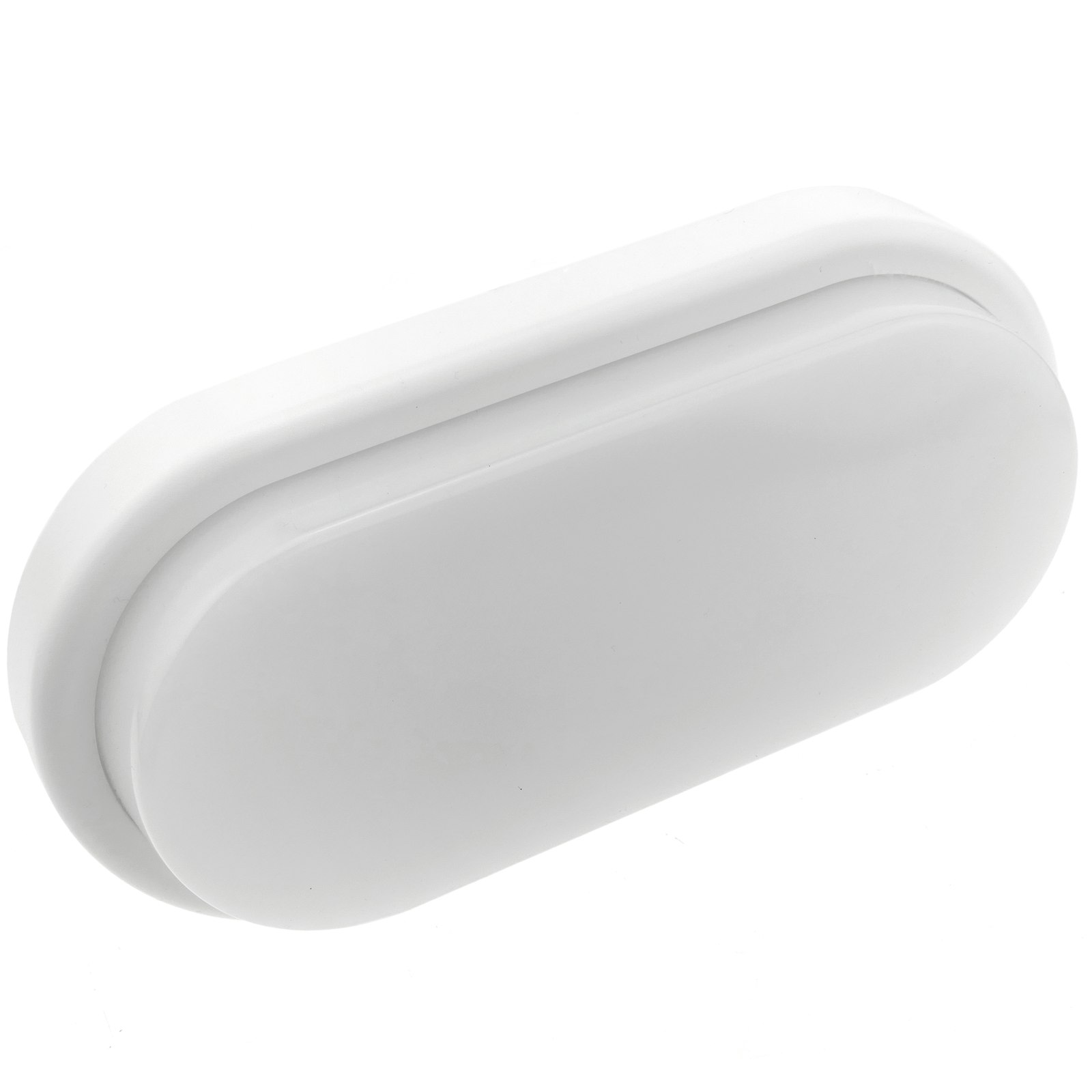 Aplique Oval De Luz Led Lámpara 220vac Ip65 12w 850 Lumens Luz Día 6500k_0