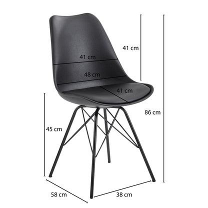 Silla De Comedor Ateporal Y Compacta, Modelo Wl6.183_3