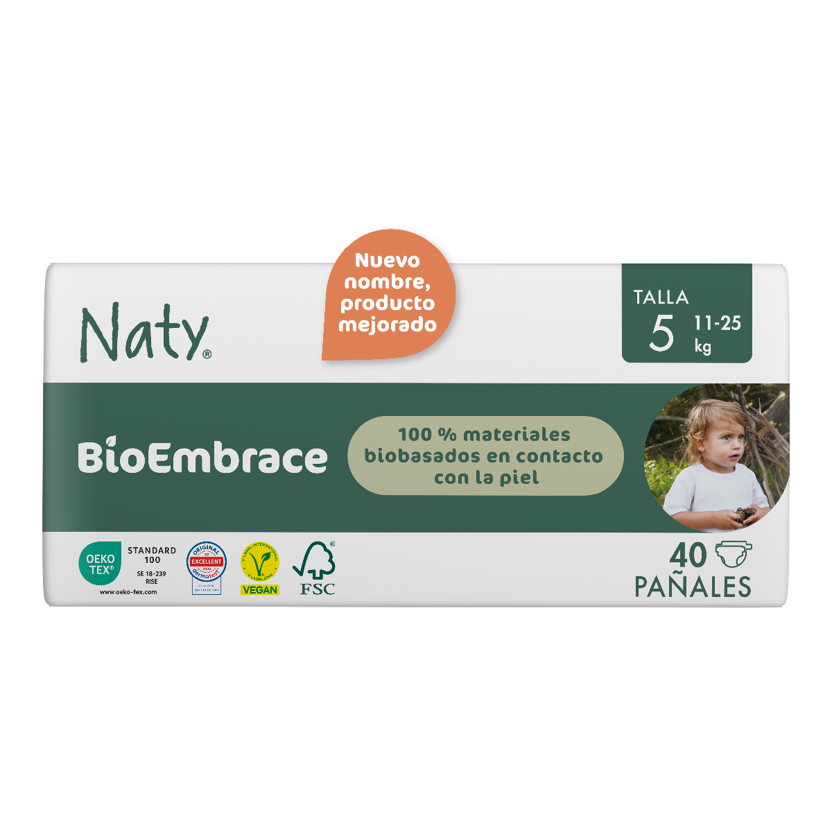 Pañal Nº 5 Naty 11-25 kg  Eco by Naty 40 uds