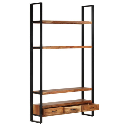 Aparador De Madera Maciza De Acacia 118x30x200 Cm_1