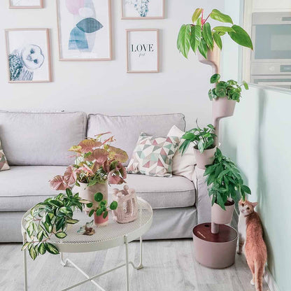 Macetero Vertical Inteligente Citysens; Color Corteza De Pino; 4 Macetas