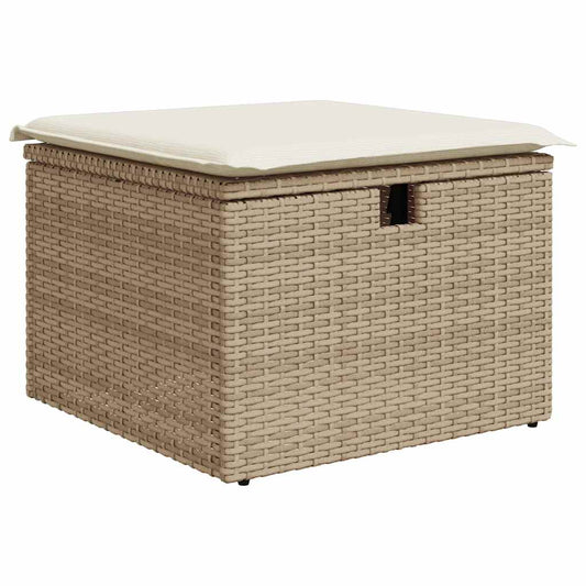 Set De Sofás De Jardín Y Cojines 8 Piezas Ratán Sintético Beige / Vetonek_0