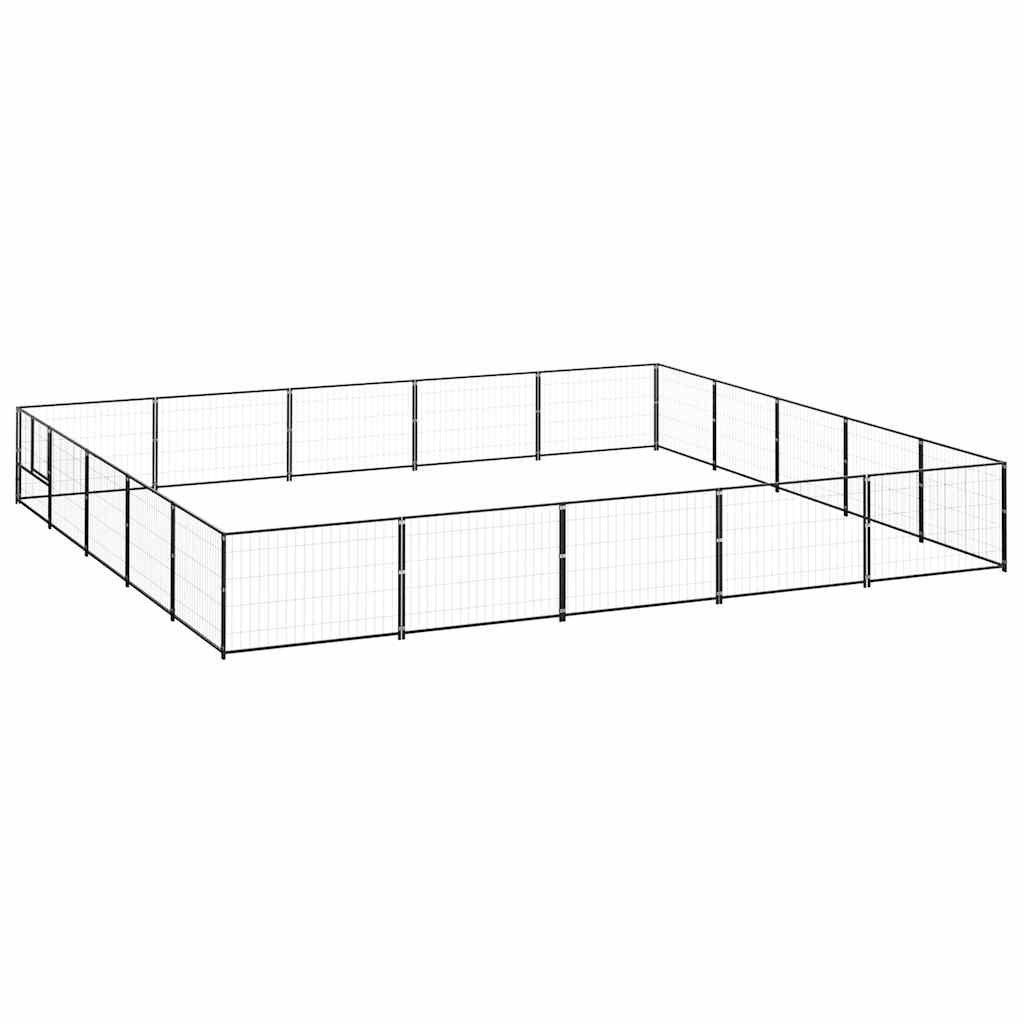 Perrera Acero 25 M² Negra_0