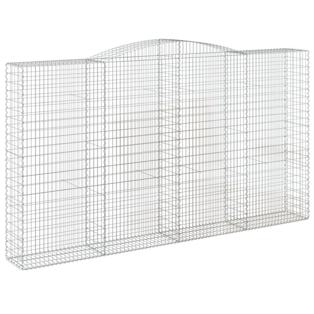 Cestas De Gaviones 2 Uds Forma De Arco Hierro 400x50x220/240 Cm_2