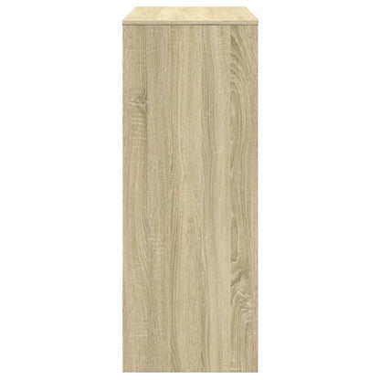 Mesa Alta Bar Con Estantes Madera Roble Sonoma 90x40x103,5 Cm_3
