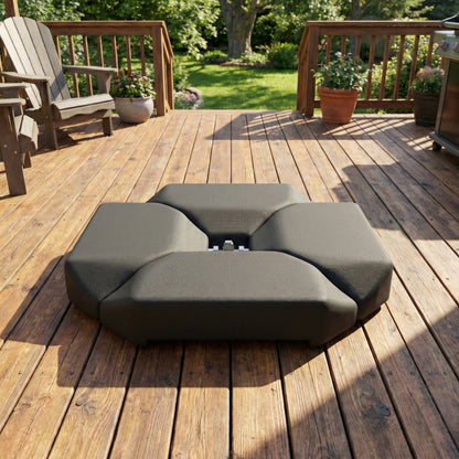 Outsunny Base De Sombrilla Cantilever 4 Piezas Rellena Agua 77 Kg O Arena 100 Kg_3
