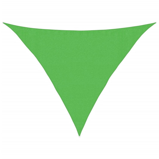 Vidaxl Toldo De Vela Hdpe Verde Claro 160 G/m² 3,5x3,5x4,9 M_0