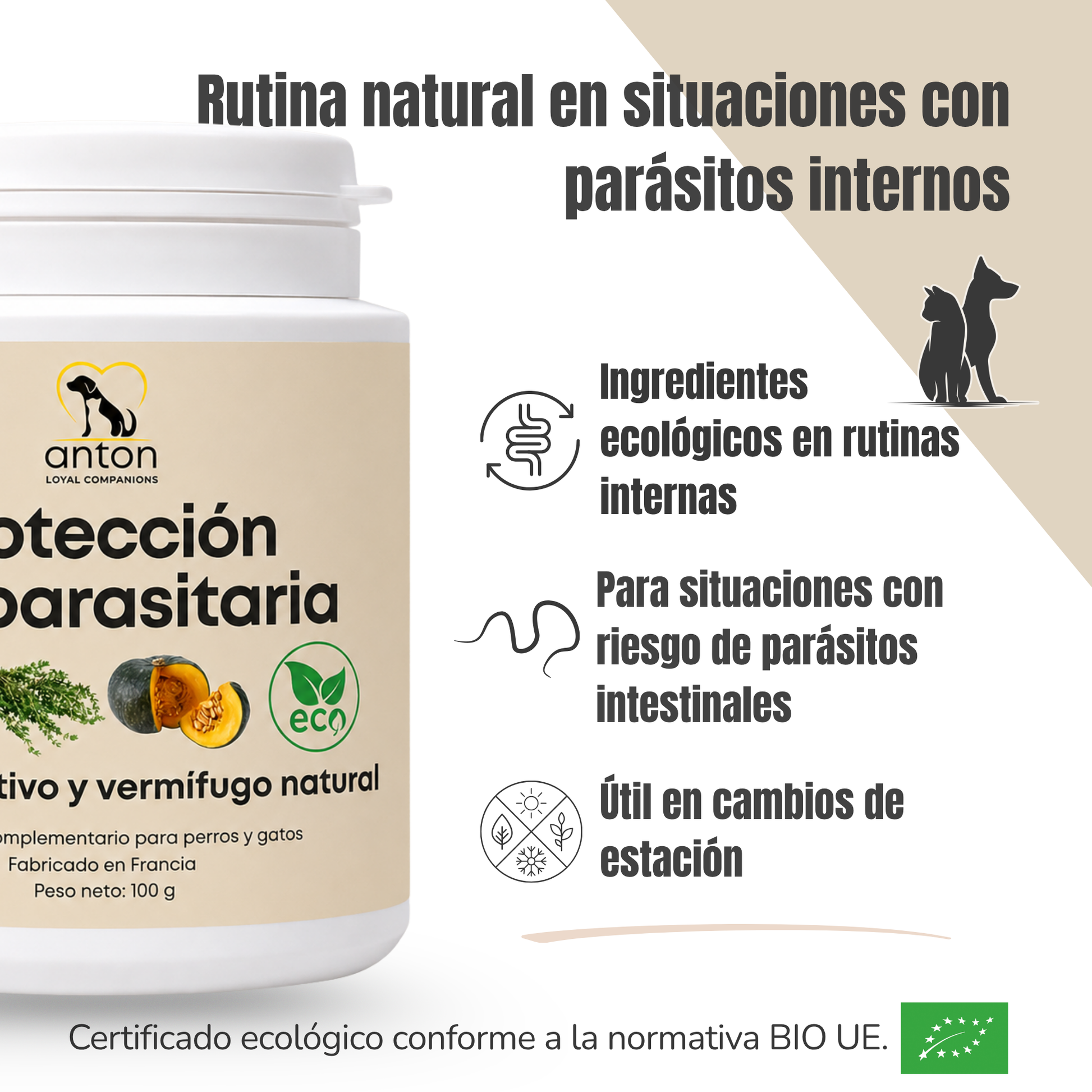 Protección interna ECO para perros y gatos – Parásitos intestinales – 100 g_1