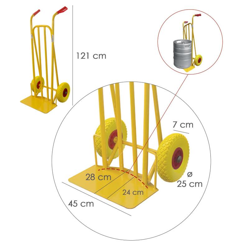 Carretilla Almacén Rueda Maciza Llanta De Plástico_1