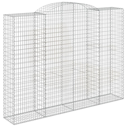 Cestas De Gaviones 9 Uds Forma De Arco Hierro 300x50x220/240 Cm_2