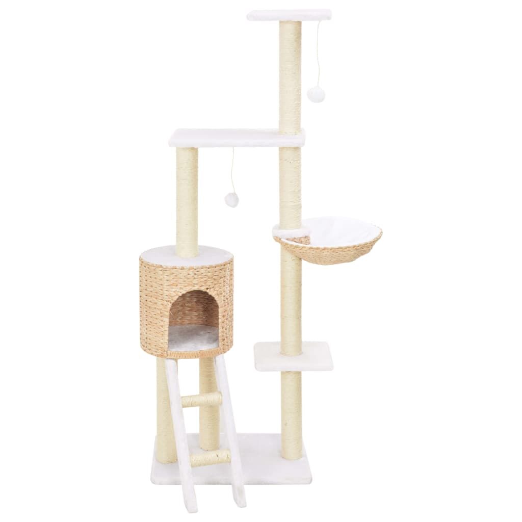 Vidaxl Rascador Para Gatos De Hierba Marina Con Poste De Sisal_1